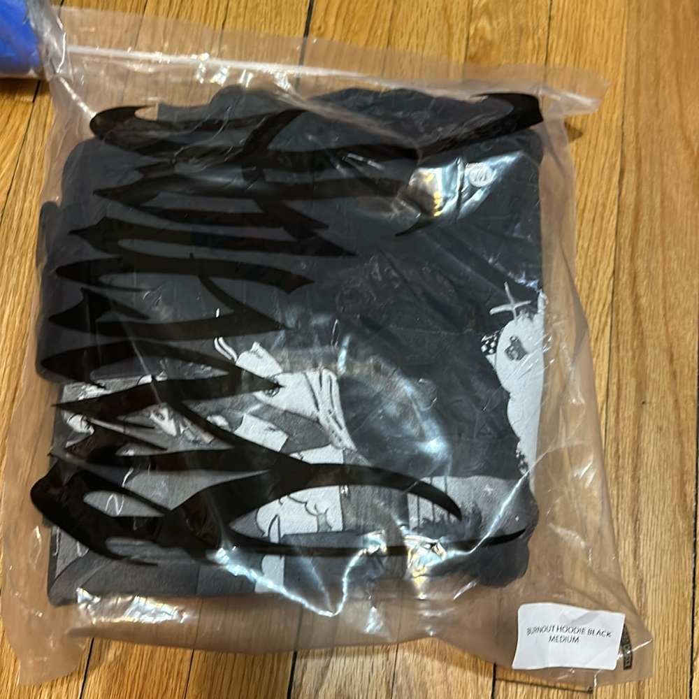 Revenge X Juice WRLD Burnout Hoodie Black